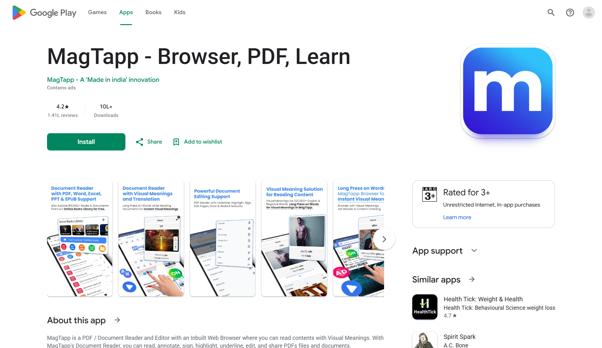 MagTapp: An AI reading companion in 42 languages